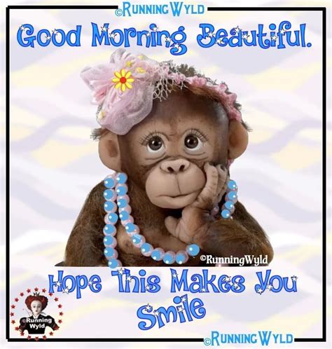 Funny Good Morning Quotes With Monkey