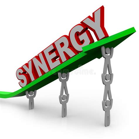 Synergy Teamwork People Partner For Combined Strength Stock