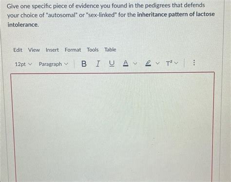 Solved Key To These Pedigrees Begin Tabular Lll Lactose Chegg