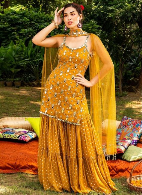 Embroidered Latest Party Wear Yellow Wedding Haldi Dress At Rs 1067piece In Surat