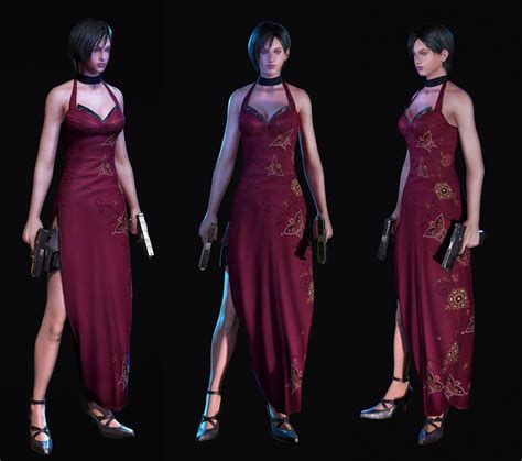 3d Ada Wong Red Dress Complete Work — Polycount