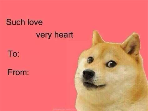 Very Doge Funny Valentine Memes Funny Valentines Cards For Friends