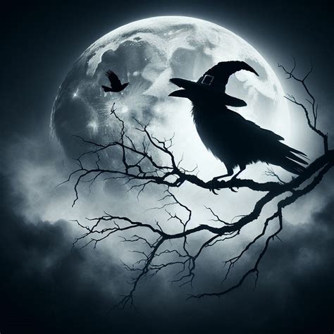 Download Crow Moon Night Royalty Free Stock Illustration Image Pixabay