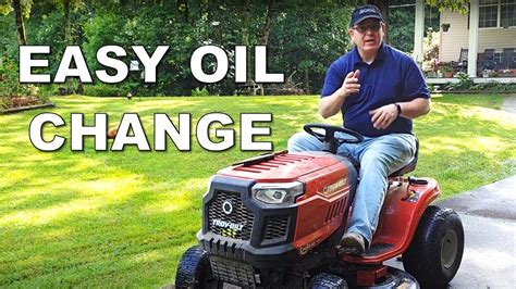 How To Change The Oil Troy Bilt Pony Youtube