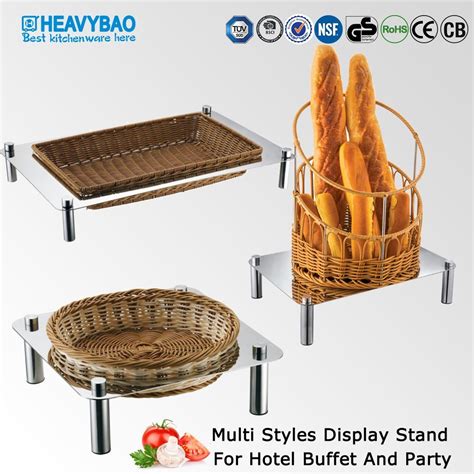 Heavybao Commercial Stainless Steel Buffet Display Stand For Hotel