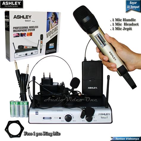 Jual Mic Wireless Ashley Voice 1 PJH Microphone Genggam Headset