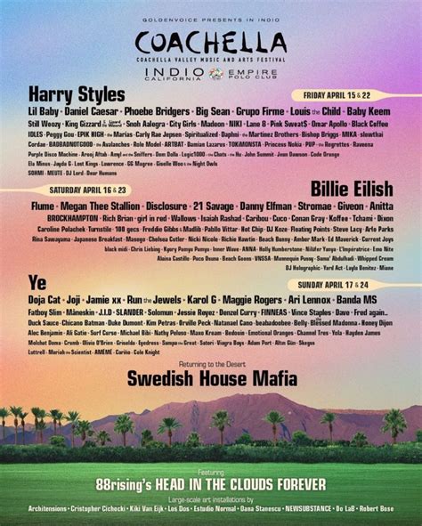 Coachella 2025 Lineup Rumors Mateo Jackson