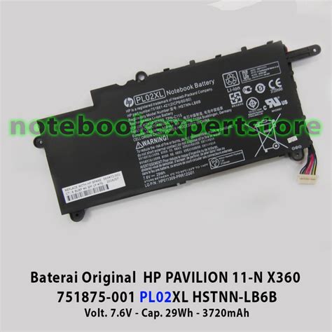 Jual Baterai Original Hp Pavilion N X Pl Xl Hstnn