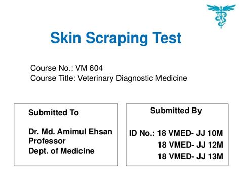 Skin scraping test