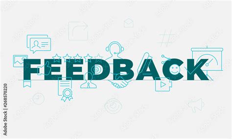 Vetor De Feedback Word Concept Employee Engagement Customer