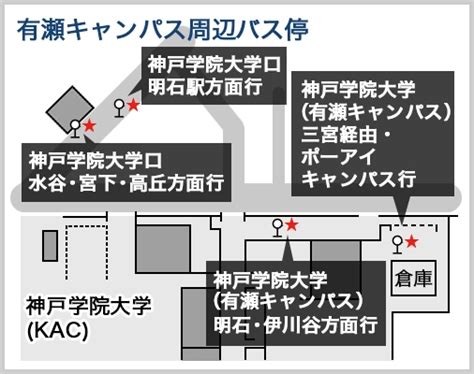 有瀬キャンパス｜交通アクセス｜神戸学院大学