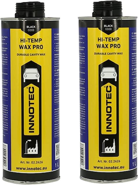 2 Stück Innotec Hi Temp Wax Dry Schwarz Next Level Konservierung Für Automotive And Industrie