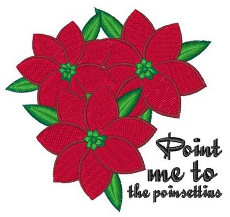 The Poinsettias Machine Embroidery Design Embroidery Library At