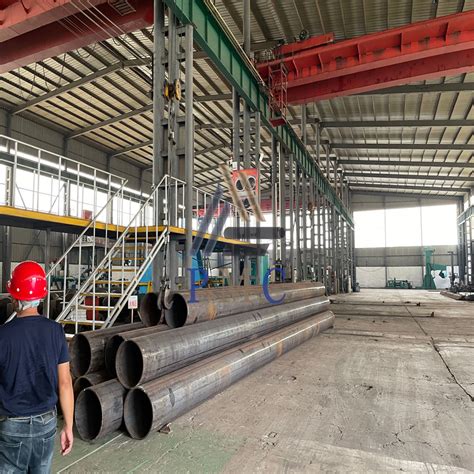 S355 Carbon Steel SSAW Spiral Welded Tubular Pipe Pile For Marine