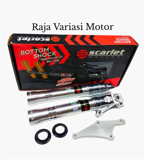 SCARLET RACING BOTTOM TABUNG SHOCK DEPAN VARIASI MOTOR SUZUKI SATRIA FU