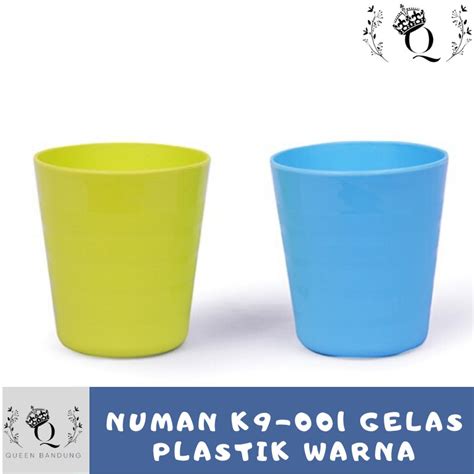 Jual K9 001 Numan Gelas Plastik Warna Ringan Murah Shopee Indonesia