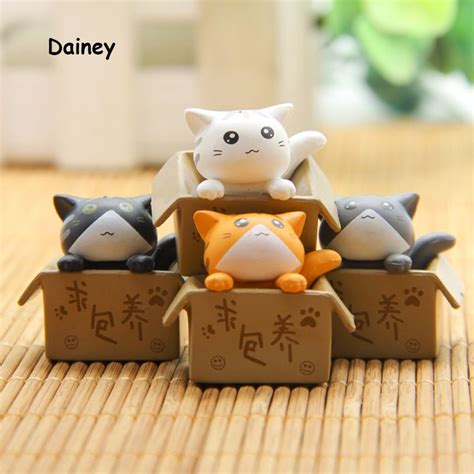 1PCS Cute 3cm Cat Vinyl Toy Doll Game Figure Statue Baby Toy For ...