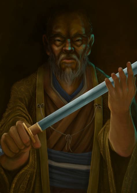 Artstation Old Man With A Sword