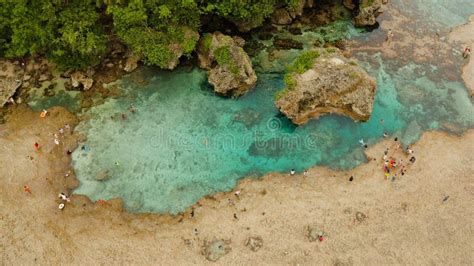 Magpupungko Natural Rock Pools. Philippines,Siargao. Stock Photo - Image of blue, reef: 160749186