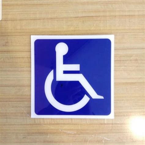 Jual Stikerku Sticker Disabilitas Ukuran 60x60cm Shopee Indonesia