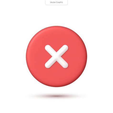 Realistic button to close, delete. Vector cross symbol. 3D vector icon ...