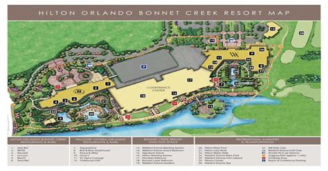 Download Pdf Hilton Orlando Bonnet Creek Resort Map · Hilton Orlando