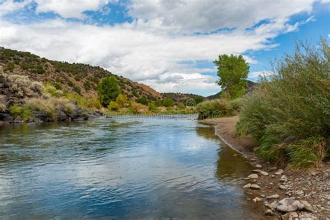 Rio Grande River And Landscape New Mexico Usa Stock Image Image Of