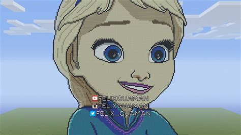 Young Elsa Minecraft Pixel Art By Felixguaman On Deviantart