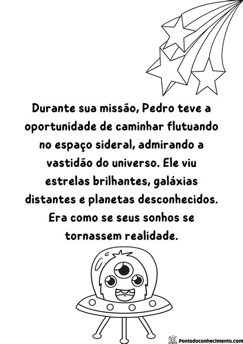 Livro interativo Um menino que queria ir para o espaço Ponto do