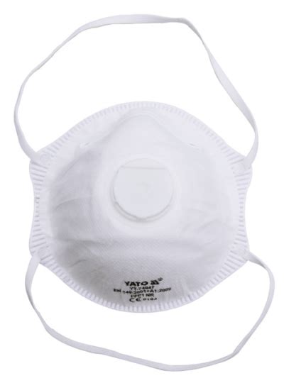 Ffp Dust Mask With Valve Clearish Protective Workwear