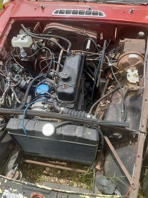 1977 MGB With The Radiator Moved Back Like Seen In 1976 And Earlier