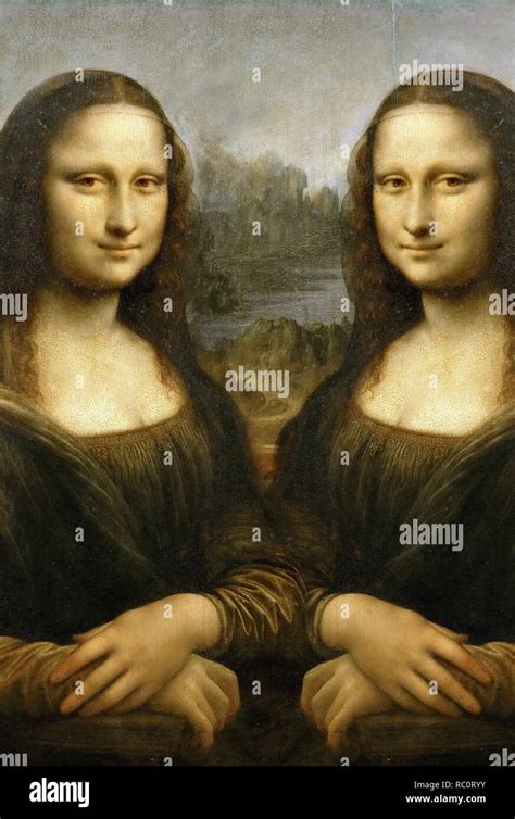 La Pintura De La Mona Lisa De Leonardo Da Vinci Duplican Como Gemelos