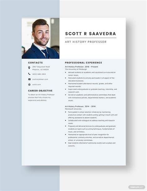 Professor Resume Templates in Word - FREE Download | Template.net