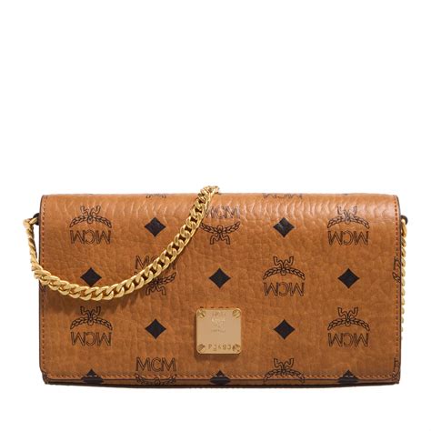 MCM Aren Vi Crossbody Mini Cognac Borsetta A Tracolla