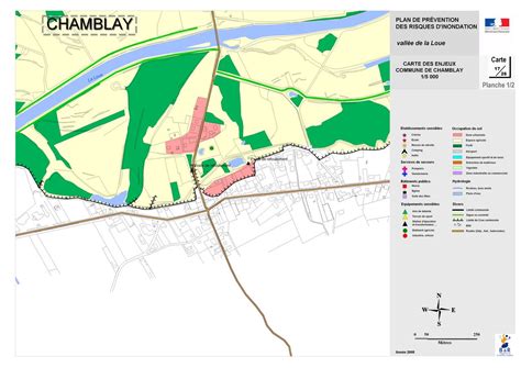 Carte Des Enjeux N Chamblay Ppri La Loue Plans De Pr Vention