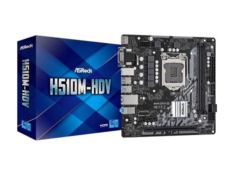 ASRock H510M HDV LGA 1200 Micro ATX Intel Motherboard Newegg