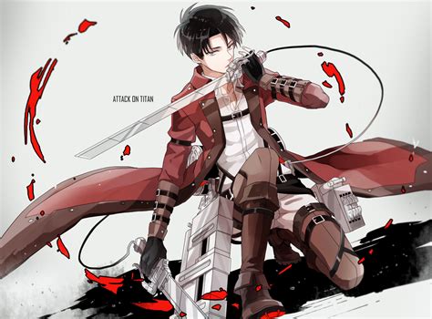 all male black hair gloves gray eyes levi ackerman male michi (iawei ...