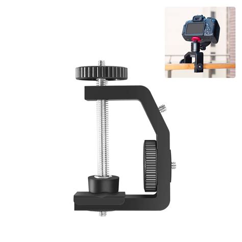 Puluz Heavy Duty C Clamp Camera Clamp Mount With 1 4 Inch Screw For Gopro Hero11 Black Hero10