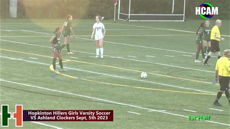 Hopkinton Hillers Girls Varsity Soccer Vs Ashland Clockers September