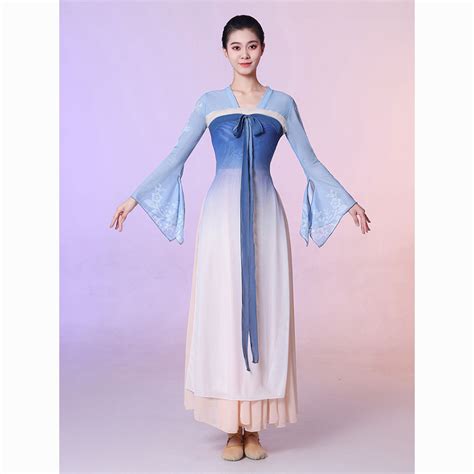 Classical Chinese Hanfu Breast Length Large Swing Skirt Practice Gauze