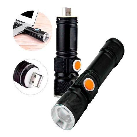 Mini Lanterna Led Profissional Recarregável Zoom Strobo Usb Shopee Brasil