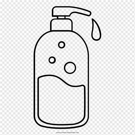 Shampoo Bottle Outline Drawing