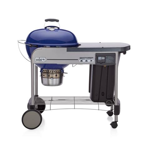 Weber Blue Performer Deluxe Charcoal Grill Reviews Crate And Barrel