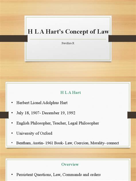 H L A Hart's Concept of Law | PDF | Jurisprudence | Crime & Violence