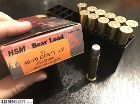 Armslist For Sale Hsm Bear Load 45 70 Govt P