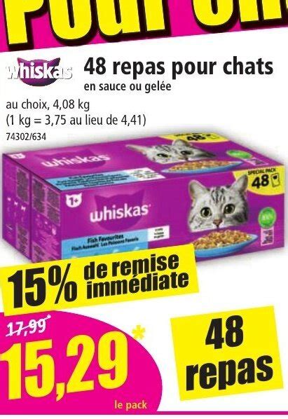 Promo 48 Repas Pour Chats Chez Norma