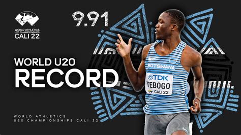 9 91 ‼️ Tebogo Breaks His Own World U20 Record World Athletics U20