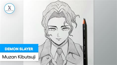 How To Draw Muzan Kibutsuji Step By Step Demon Slayer Drawing