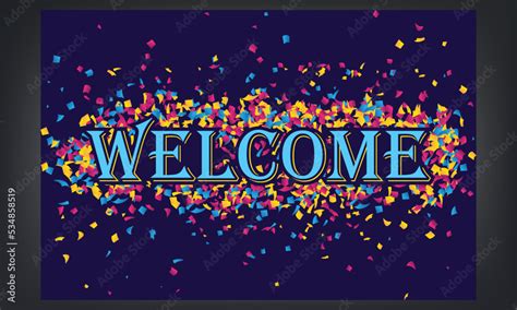 Welcome banner design Stock Vector | Adobe Stock