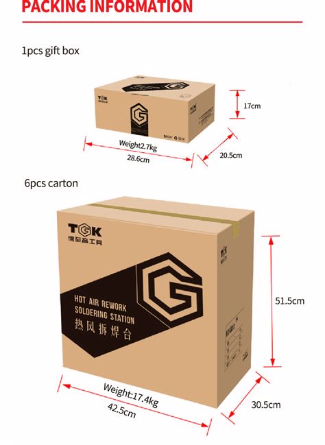 Tgk LED Digital Display Rework Hot Air Gun Soldering Station SMD BGA